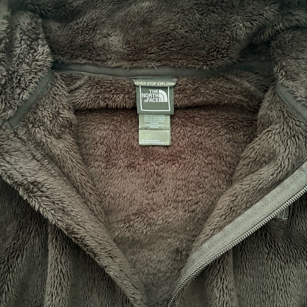 North Face Zip Up Soft Jacket Black - Picture 3 of 5